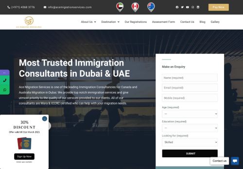 لقطة شاشة لموقع Ace Migration Service
بتاريخ 25/03/2021
بواسطة دليل مواقع عرب ويب توب