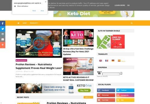 لقطة شاشة لموقع KETO DIET
بتاريخ 29/03/2021
بواسطة دليل مواقع عرب ويب توب