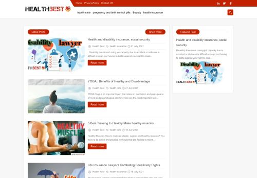 لقطة شاشة لموقع Health Best | Win The Best
بتاريخ 02/08/2021
بواسطة دليل مواقع عرب ويب توب