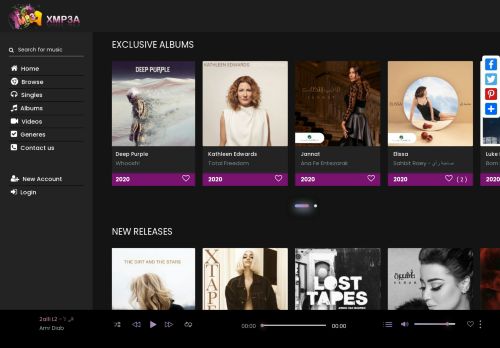 لقطة شاشة لموقع اكس ام بي ثري اي XMP3A
بتاريخ 15/08/2020
بواسطة دليل مواقع عرب ويب توب