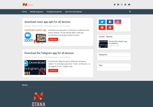 لقطة شاشة لموقع Notona Soft
بتاريخ 08/03/2021
بواسطة دليل مواقع عرب ويب توب